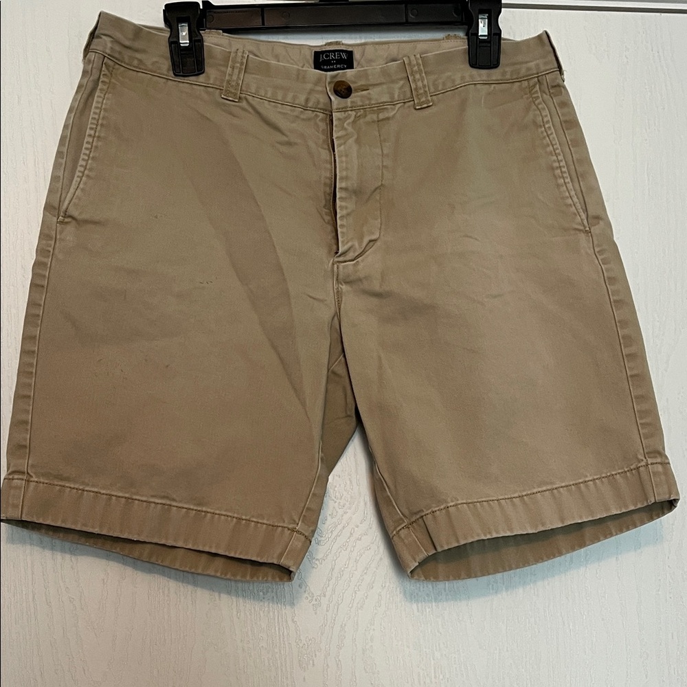 J. Crew Men's Khaki Flat Front Shorts